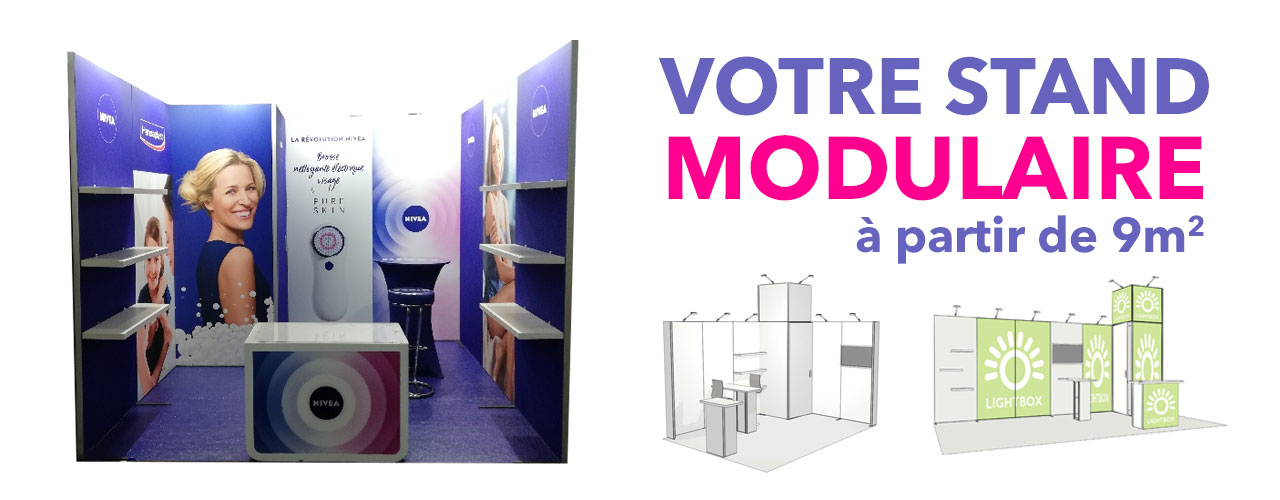 Un stand modulaire d'exposition