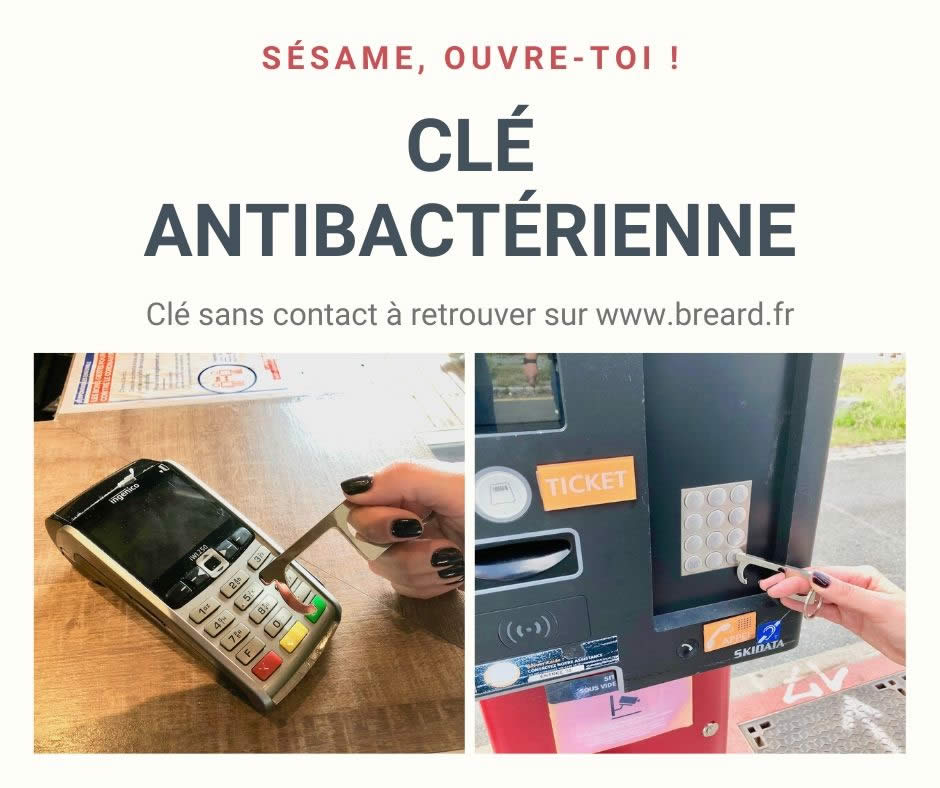 cle antibacterienne sesame ouvre porte hygienique