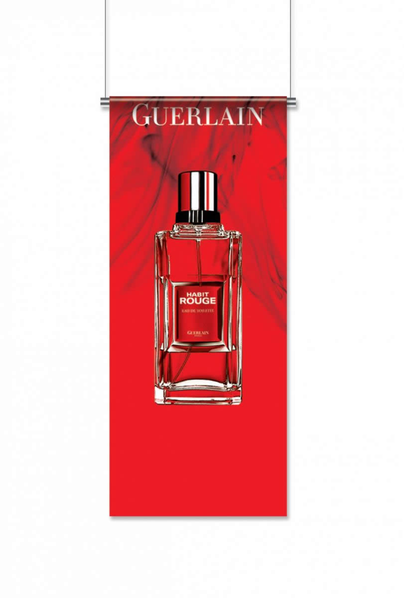 kakemono suspendu rouge
