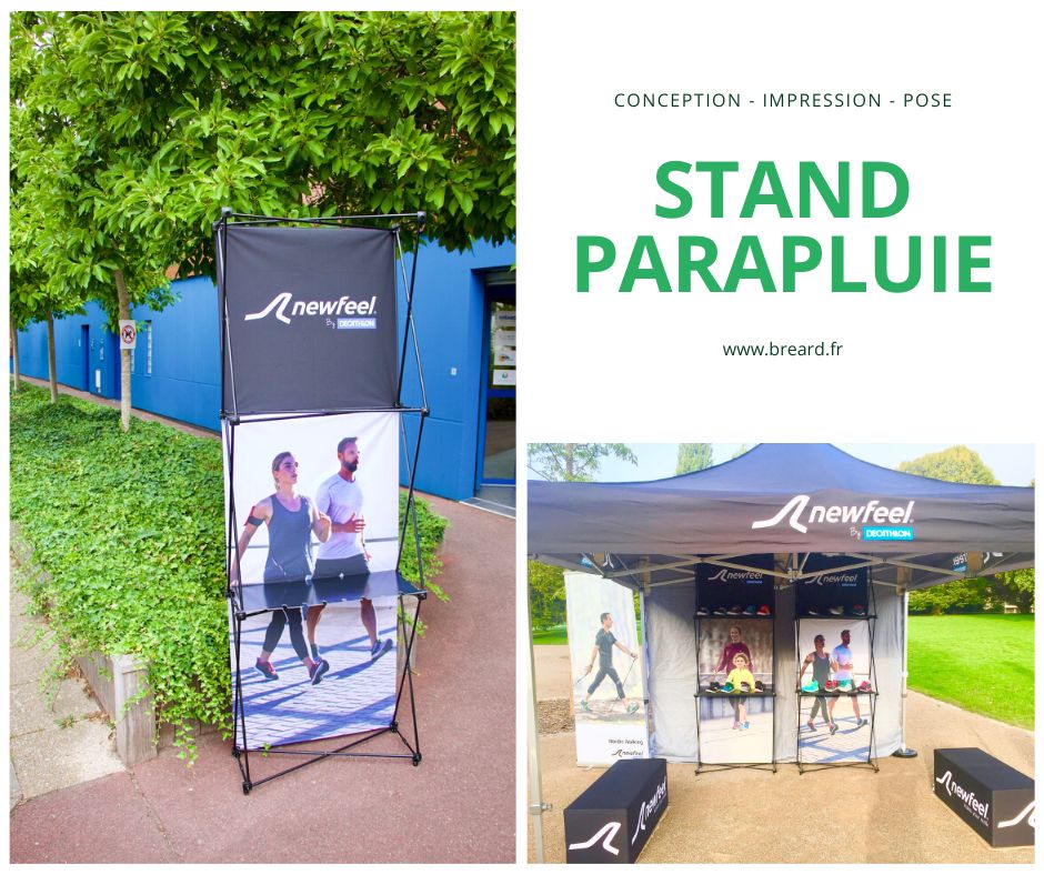 Stand itinérant, modulable, pliable et transportable réalisé avec