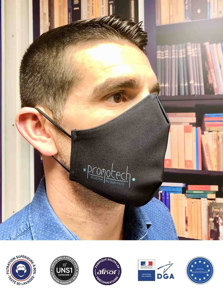 Masque tissu lavable à nouer - Protections et Soins - Tous Ergo