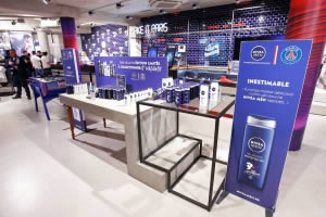 habillage NIVEA boutique officielle PSG 