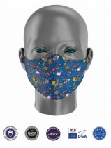 masque tissu uns1 enfant super heros