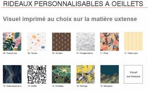 personnalisation de rideaux