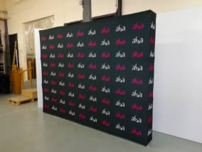 photocall pliable avec logo de marque