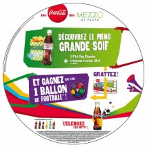 PLV mobile suspendu Coca-Cola coupe du monde foot