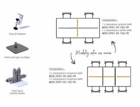 sparateur de bureau aimant