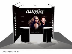 stand Babyliss rendu 3D 