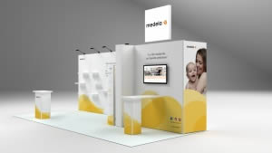 stand Medela 21m2 vue de cot