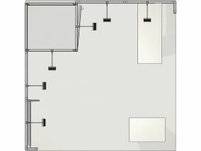 stand modulable design Lyon vue de dessus