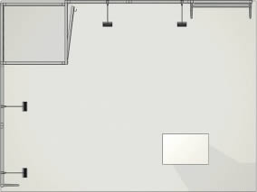 stand modulaire reconfigurable design vue de dessus