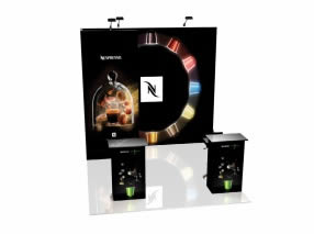 stand Nespresso rendu 3D