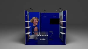 stand Nivea 9m2 vue de face 3D