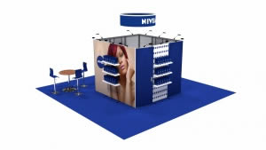 stand Nivea rendu 3D 50m2