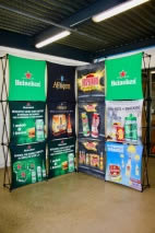 stand parapluie Heineken