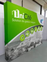 stand parpaluie 4x3 droit en tissu