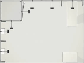 stand reconfigurable multiple salon