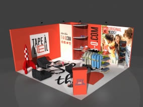 stand Tape  l'oeil rendu 3D