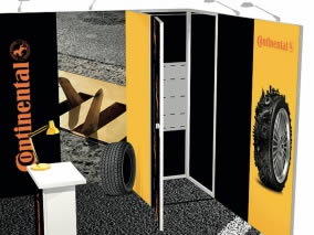 stand tissu Continental Lyon vue en perspective