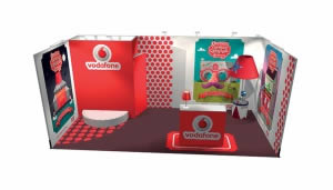 stand Vodafone rendu 3D