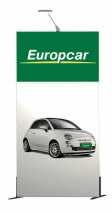 structure cadre tissu tendu Europcar 