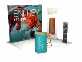 structure d'expo Energy Drink Paris