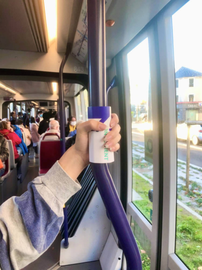 poignée de protection métro tram