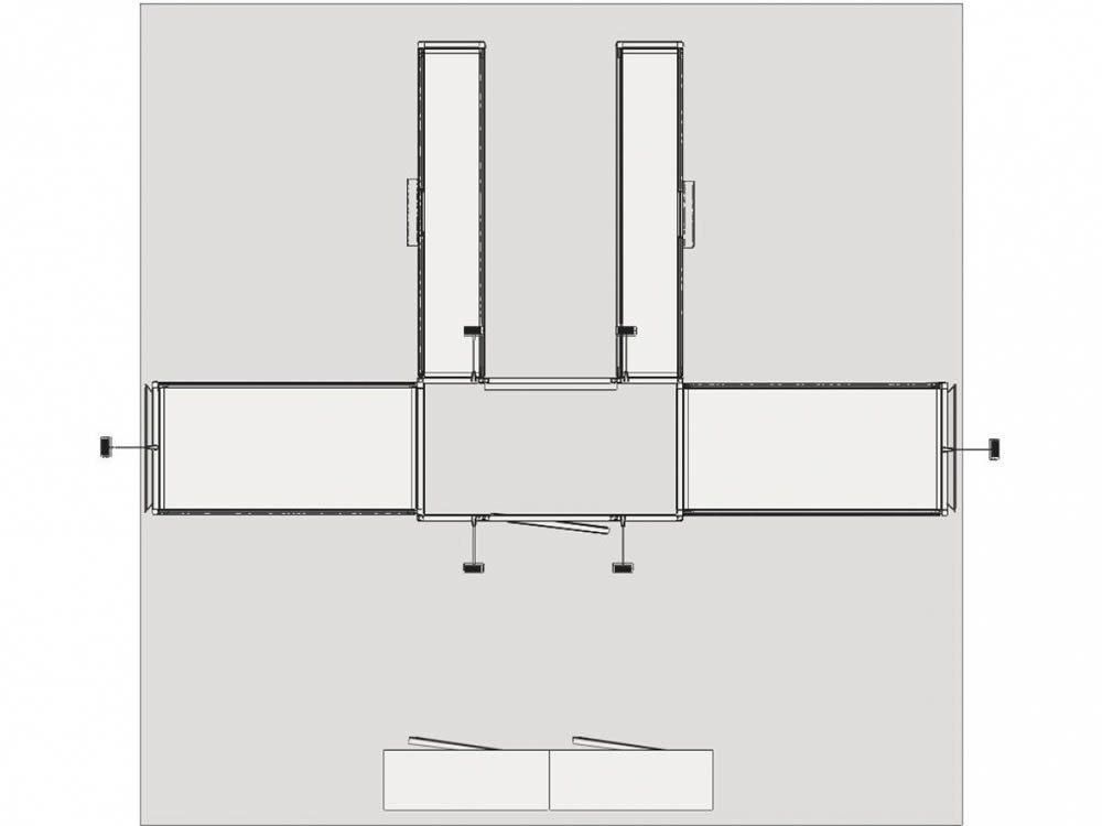 36 m² stand reconfigurable