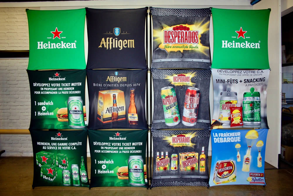 stand parapluie heineken