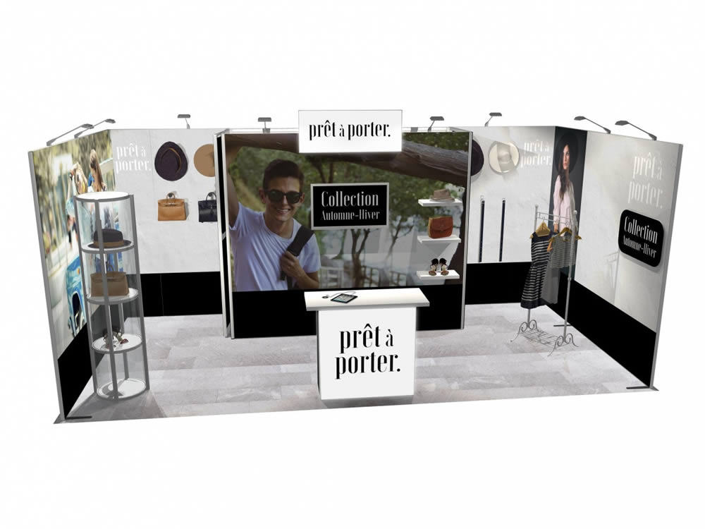 stand modulaire 18m²