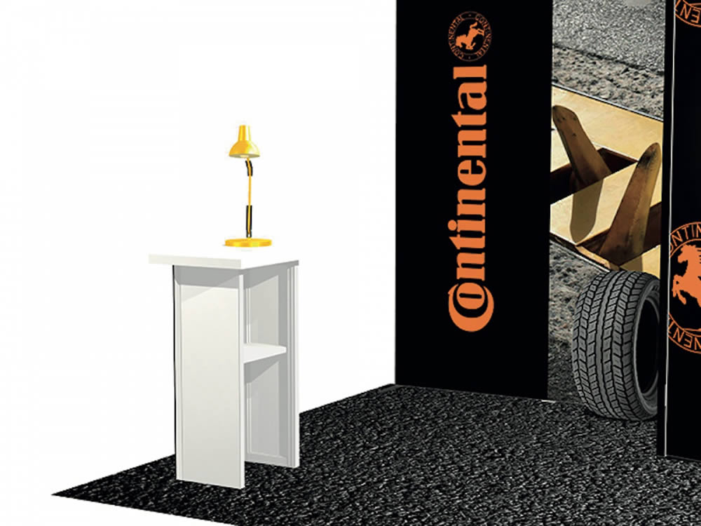 stand modulaire 9m² avec petite réserve