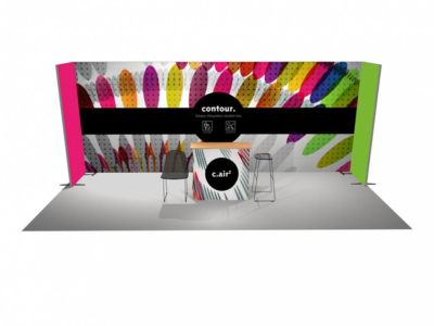 stand tubulaire contour 18m²