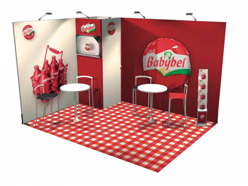 stand transportable 12m² avec remise