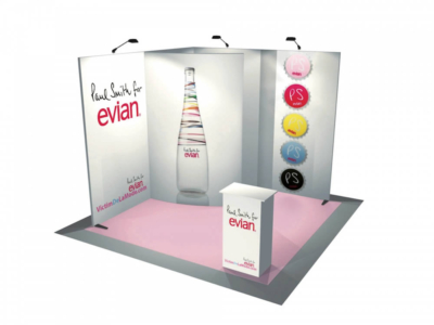 stand transportable 9m² courbe