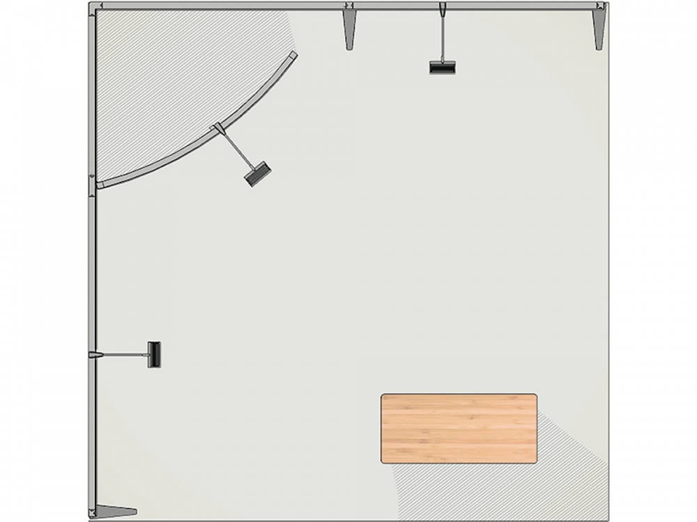 stand transportable 9m² courbe